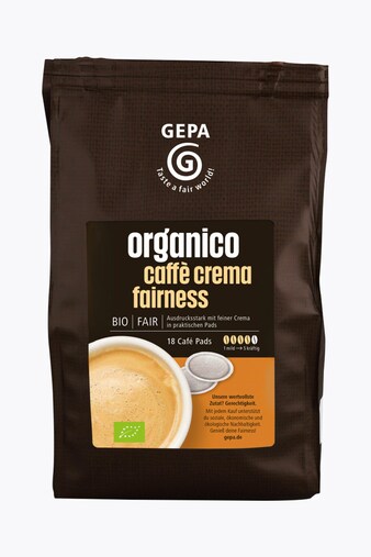 GEPA Organic Crema Pads 18 Pads Senseo® Compatible