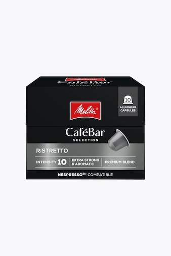 Melitta Kaffee, Melitta CaféBar Selection Ristretto 10 cápsulas compatibles con Nespresso®,