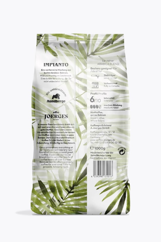 Gorilla Espresso Impianto 1kg