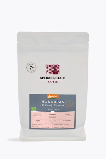 Speicherstadt Honduras 18 Conejo Organic Demeter Espresso 500g