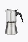 Milu Stainless Steel Glass Induction Moka Pot Set (5 pcs) 4 Cups