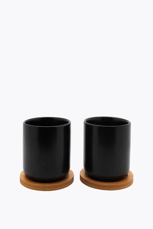Bredemeijer Teacup Umea Black Set of 2