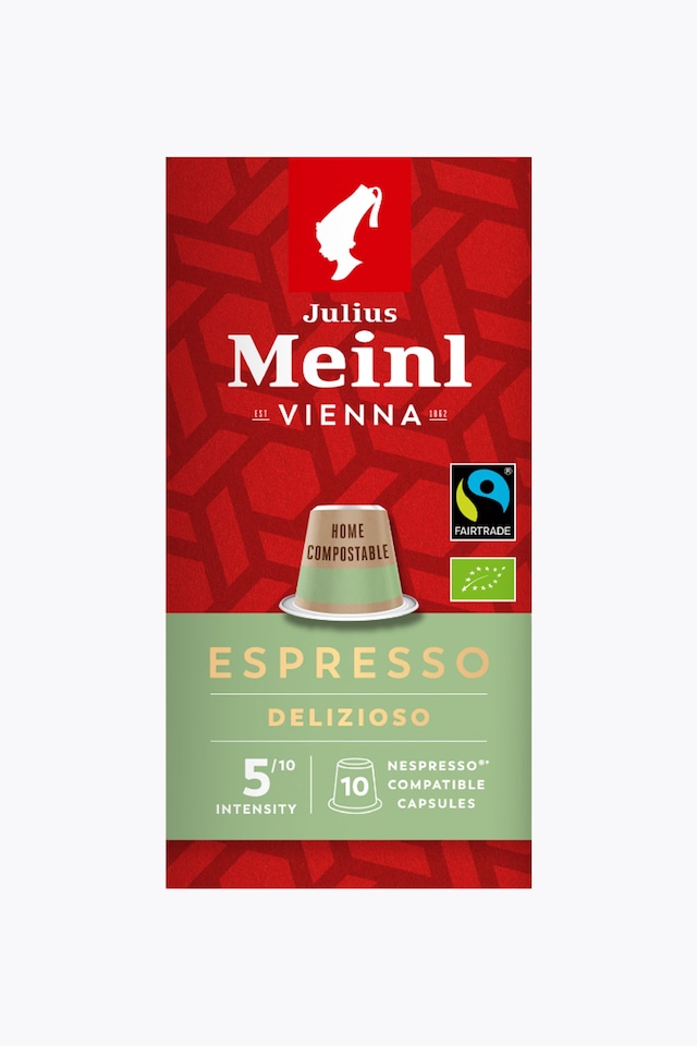 Julius Meinl Inspresso Espresso Organic Fairtrade 10 Capsules Nespresso® Compatible