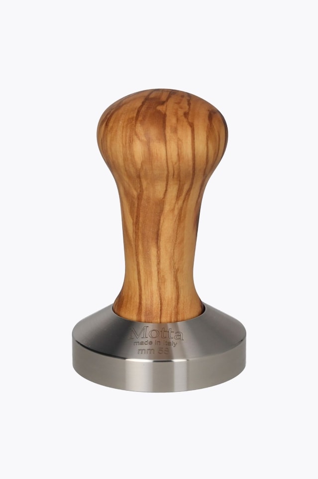Motta Tamper Olive Wood Flat Base 58mm