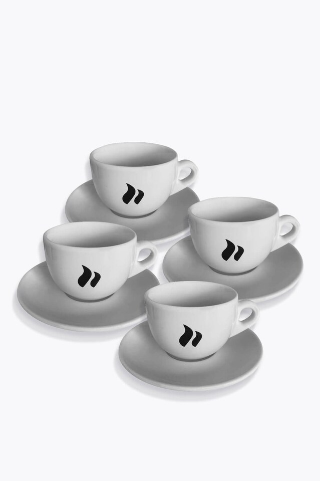roastmarket šálek na cappuccino bílá 4er sada