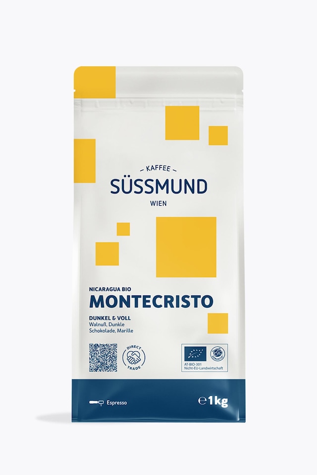 Süssmund Montecristo Organic & Direct Trade Espresso 1kg