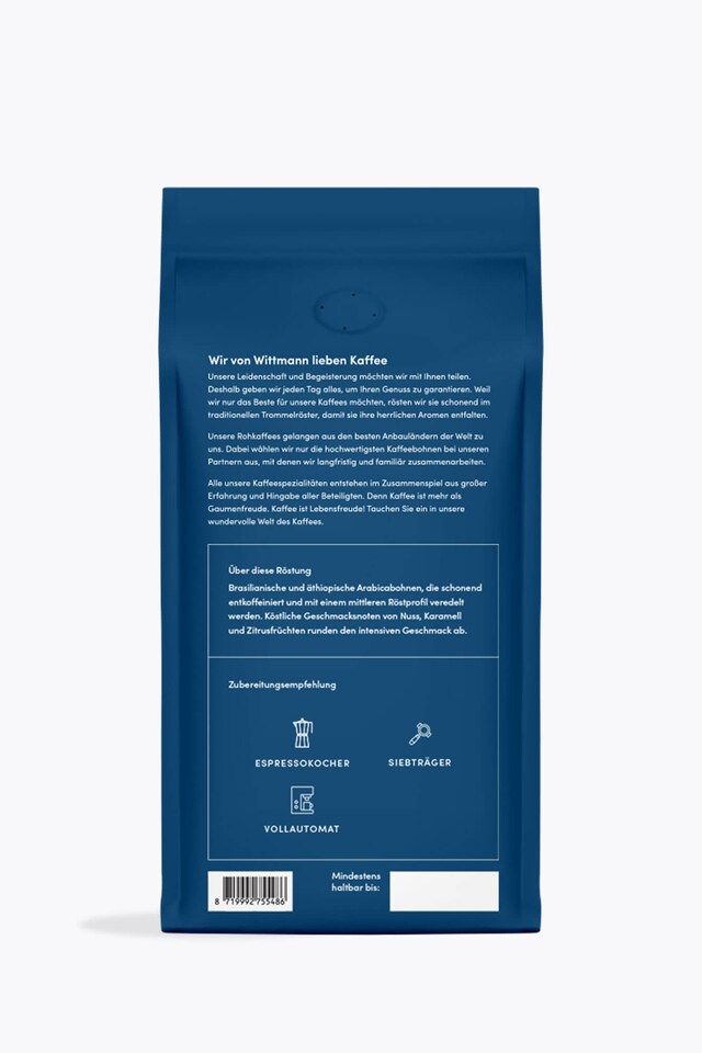 Wittmann Coffee Decaffeinated 1kg
