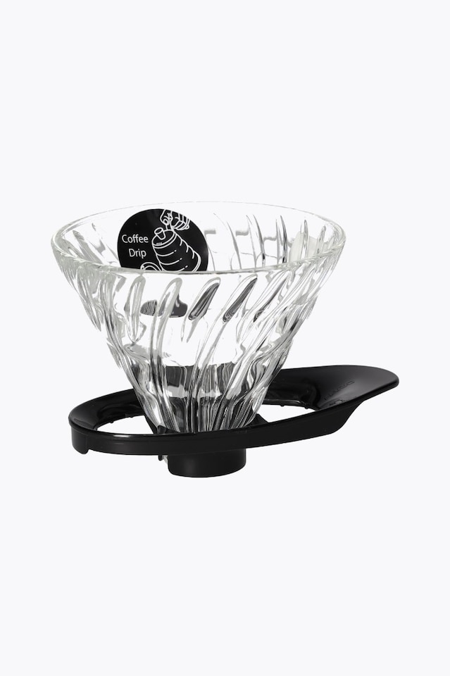 Hario V60 Glass Dripper 02 Coffee Filter (Hand Filter) Black