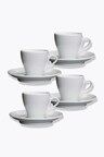 cilio Sada 4 bílých šálků na espresso Milano