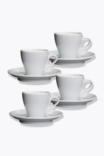 cilio Sada 4 bílých šálků na espresso Milano