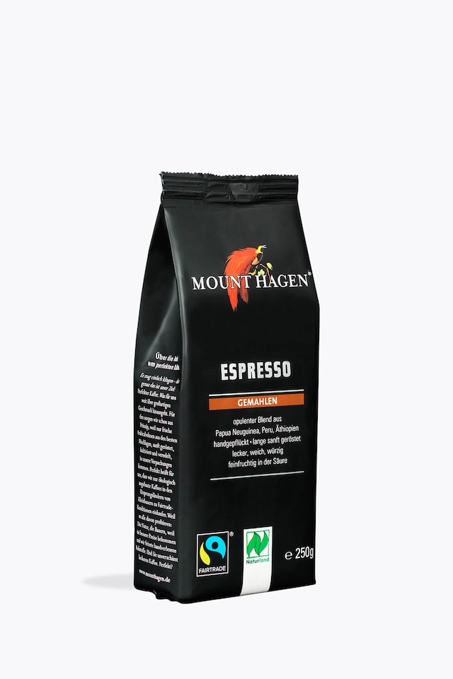 Mount Hagen Espresso Organic 250g Ground
