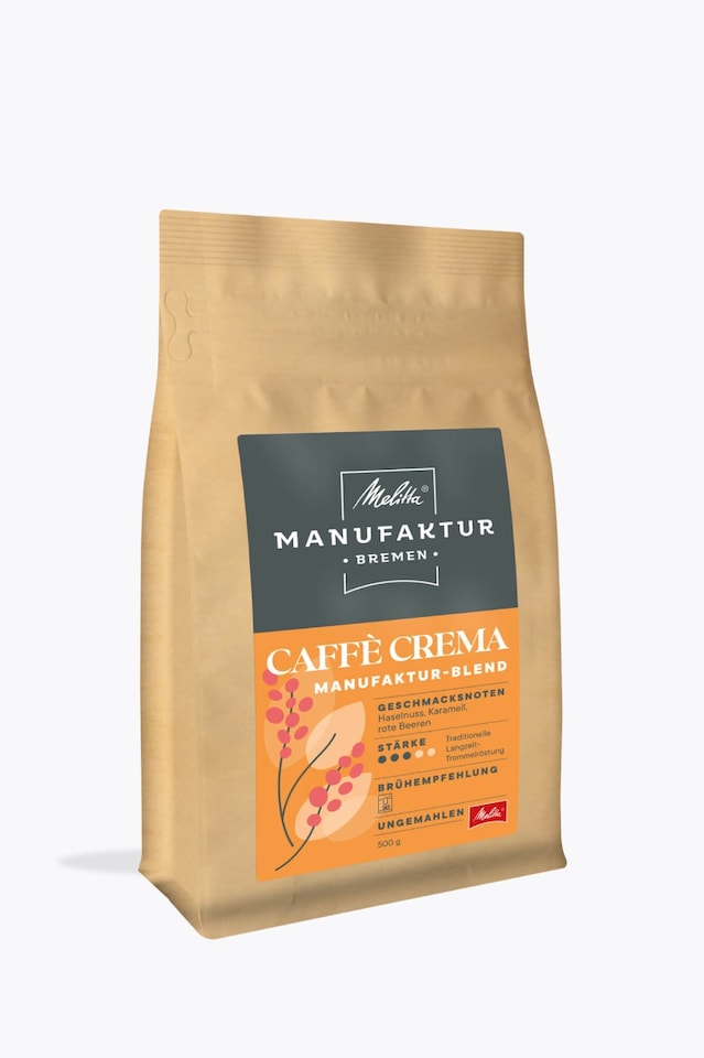 Melitta® Manufaktur Bremen Caffé Crema Regionen-Coffee 500g