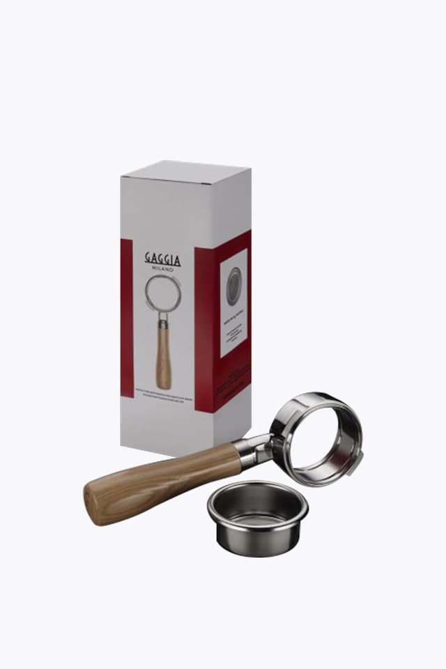Gaggia bottomless portafilter 58mm set with filter basket