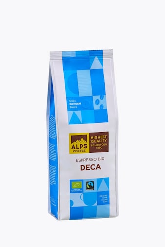 Alps Coffee Espresso Organic Deca 500g