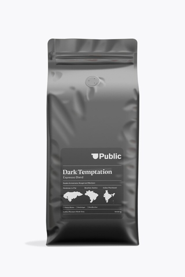 Public Coffee Roasters, Public Coffee Roasters Dark Temptation 1kg, , Image 1 of 1