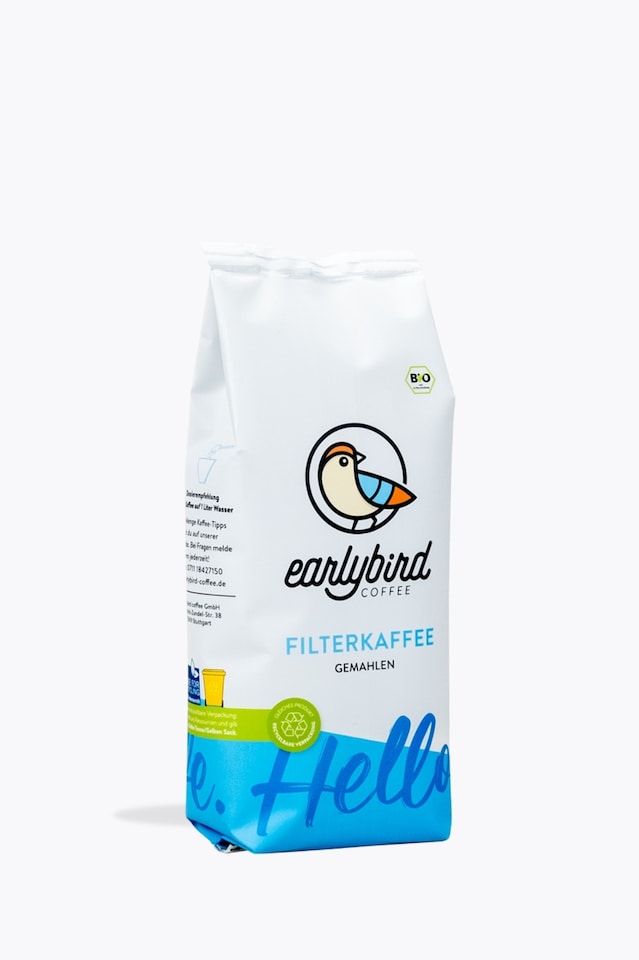 earlybird coffee Filter Coffee Organic 250g Ground