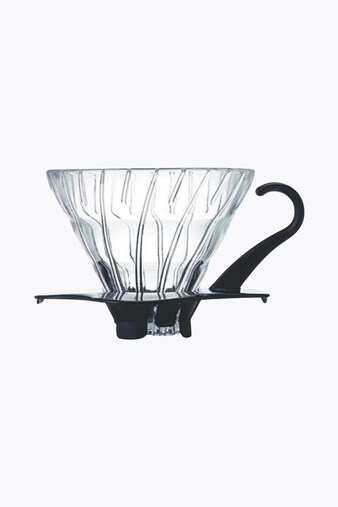 Hario V60 Glass Coffee Dripper 01 Coffee Filter (Hand Filter) Black