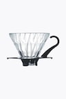 Hario V60 Glass Coffee Dripper 01 Coffee Filter (Hand Filter) Black