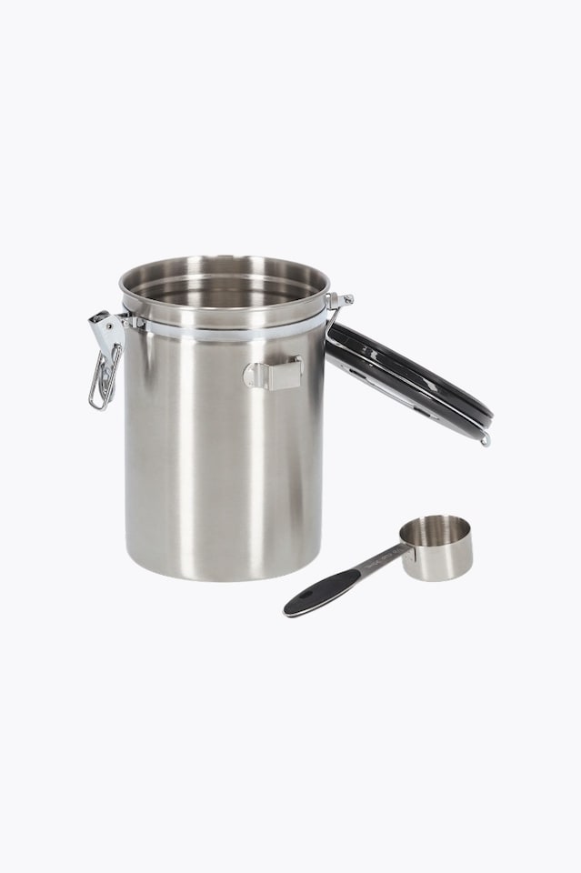 Coffee Canister mit Löffel, Stainless Steel / Kunststoff, 1700ml