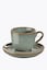 Taza de cappuccino ASA Selection con platillo Saisons Eucalyptus