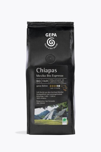 GEPA Organic Espresso Chiapas 1kg