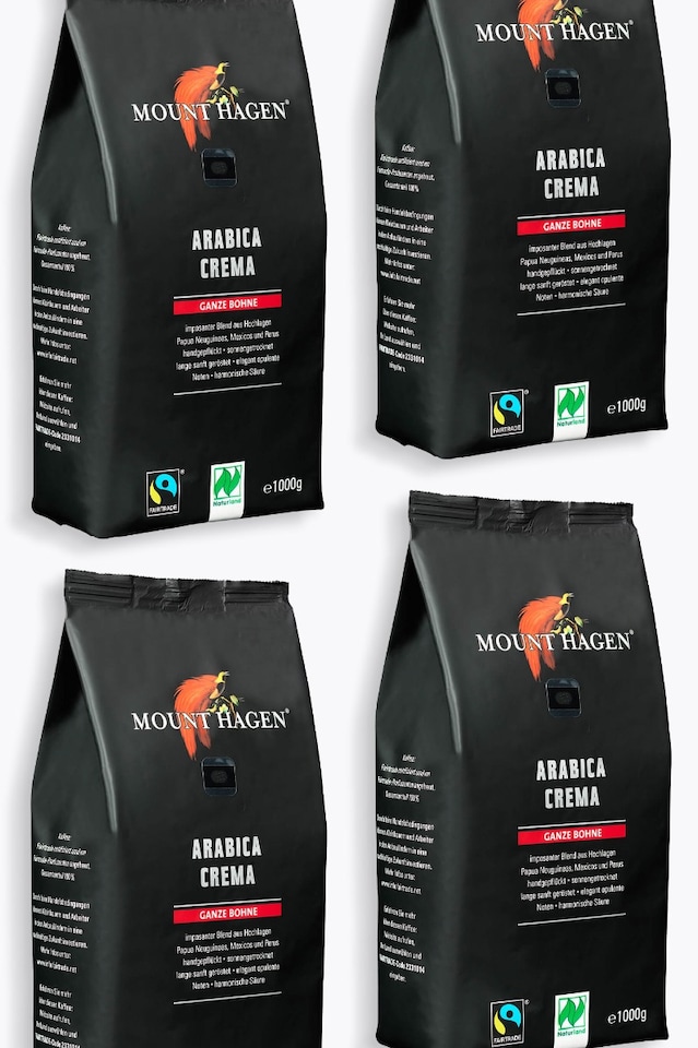 Mount Hagen Arabica Crema Bio Value Pack 4kg