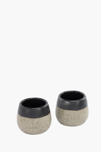 ECM Espresso Cups Stoneware Clay 2 Pieces