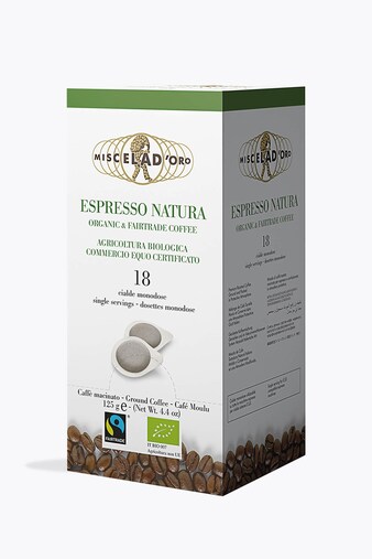 Miscela D'Oro Espresso Natura Organic 18 E.S.E. Pods