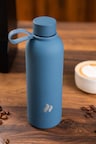 roastmarket Insulated Bottle 500ml, Grey-Blue