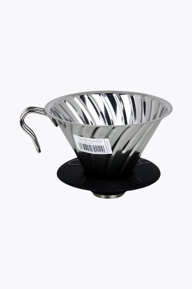 Hario V60 Metal Dripper 02 Stainless Steel Coffee Filter (Pour-Over Brewer)