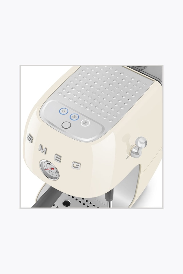 Smeg Espresso Machine 50's Style mit Cold Brew-Funktion, Creme