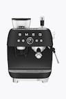 SMEG Espresso Machine 50's Style with Grinder Matte Black
